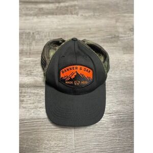 Banner‎ & Oak Hat Cap Black Outdoors Adventure CAMO MESH SNAPBACK